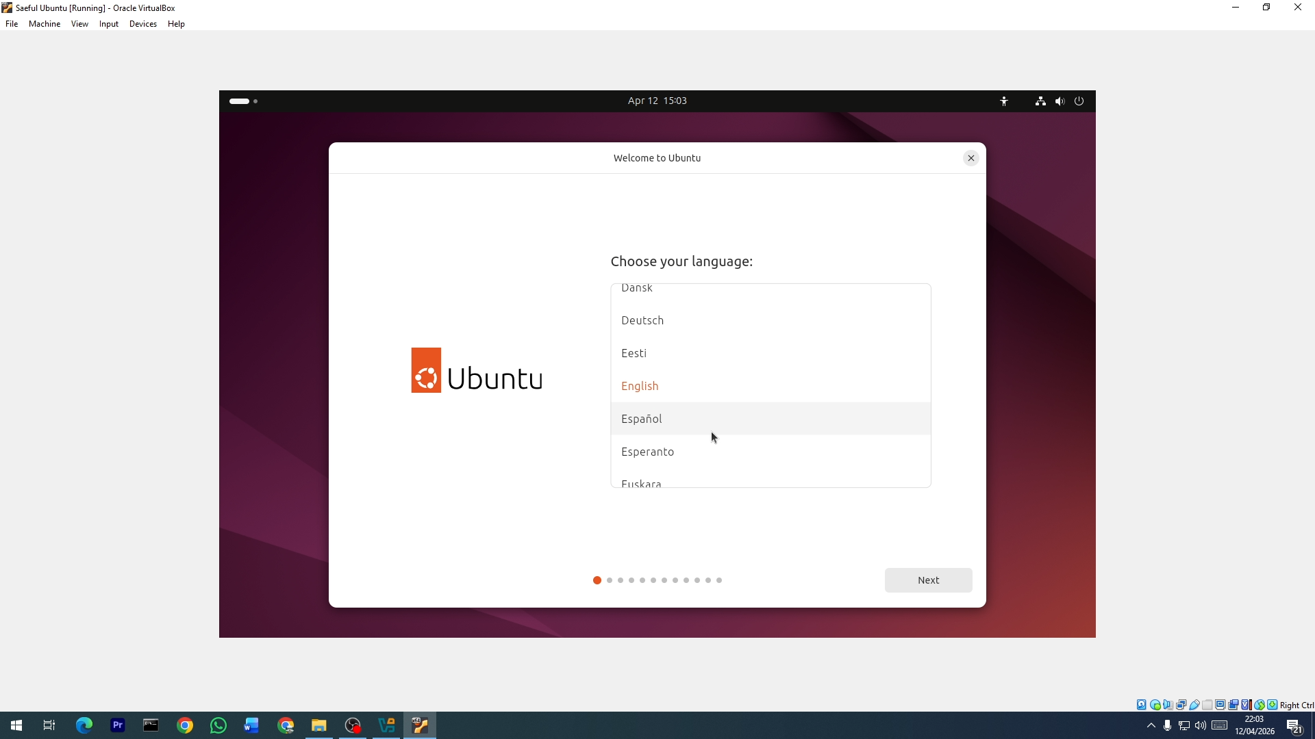 Installasi Ubuntu Desktop Di VirtualBox